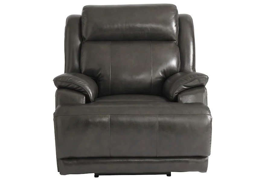 Club Level - Carson Power Lay-Flat Recliner by Bassett at Esprit Decor Home Furnishings